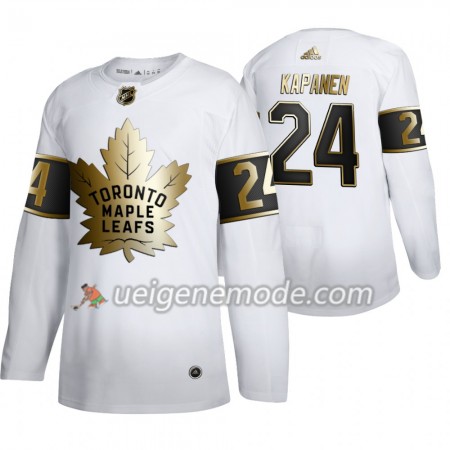 Herren Eishockey Toronto Maple Leafs Trikot Kasperi Kapanen 24 Adidas 2019-2020 Golden Edition Weiß Authentic
